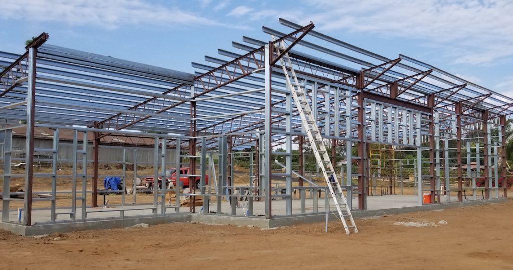 Barndominium steel frame in Georgia