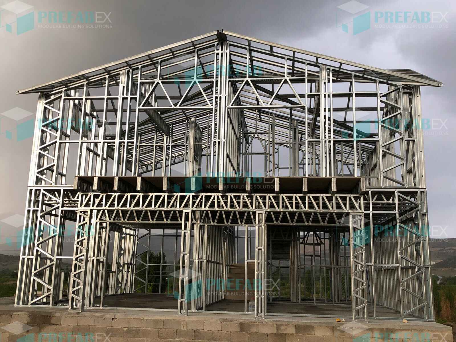 Two-story barndominium kit in Georgia